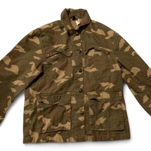 H&M Men's Camo Field Jacket in Olive and Khaki